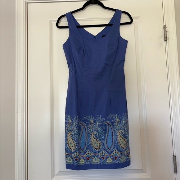 NWT Express Vintage Blue Sheath Mini Dress - Picture 1 of 10